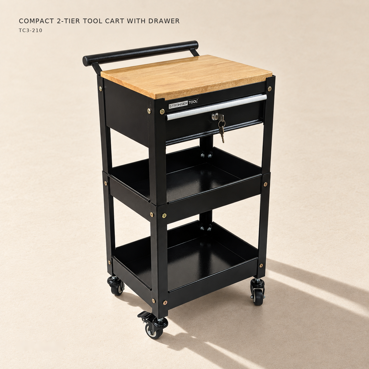 TC3-210 Tool Cart with Lockable Drawer